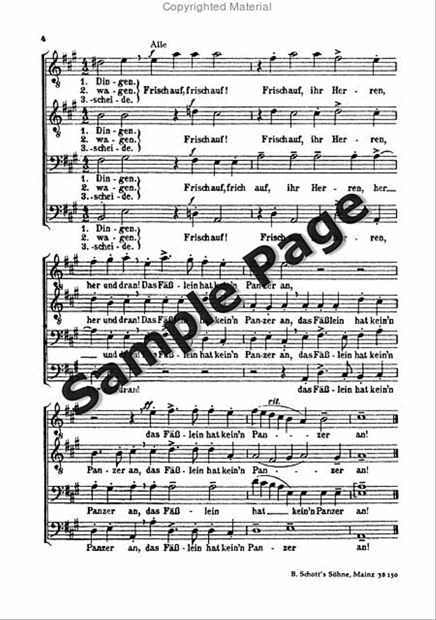 Widmann E Zu Miltenberg Am Maine TTBB scores gallery preview page 5