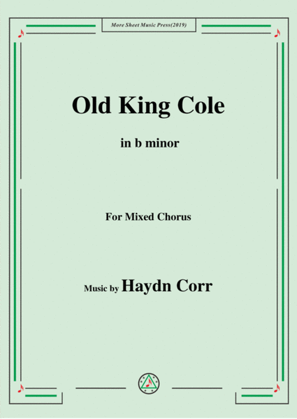 Haydn Corri-Old King Cole,in b minor,for Mixed Chorus image number null