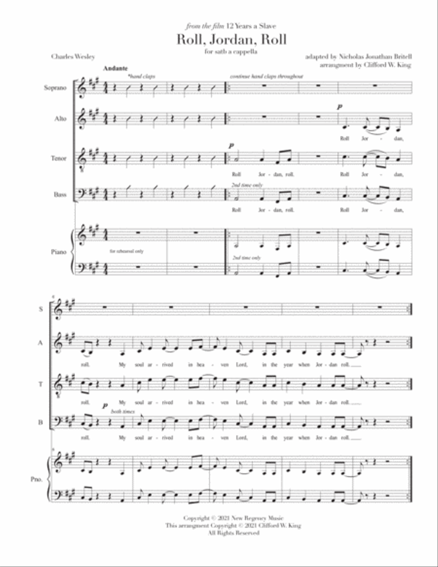 Roll Jordan Roll 4-Part scores gallery preview page 2