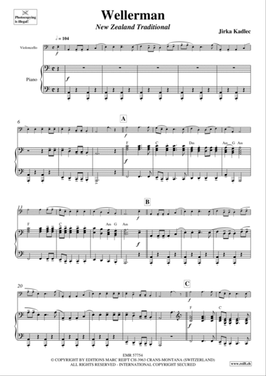 Wellerman Wellerman Piano Accompaniment scores gallery preview page 5