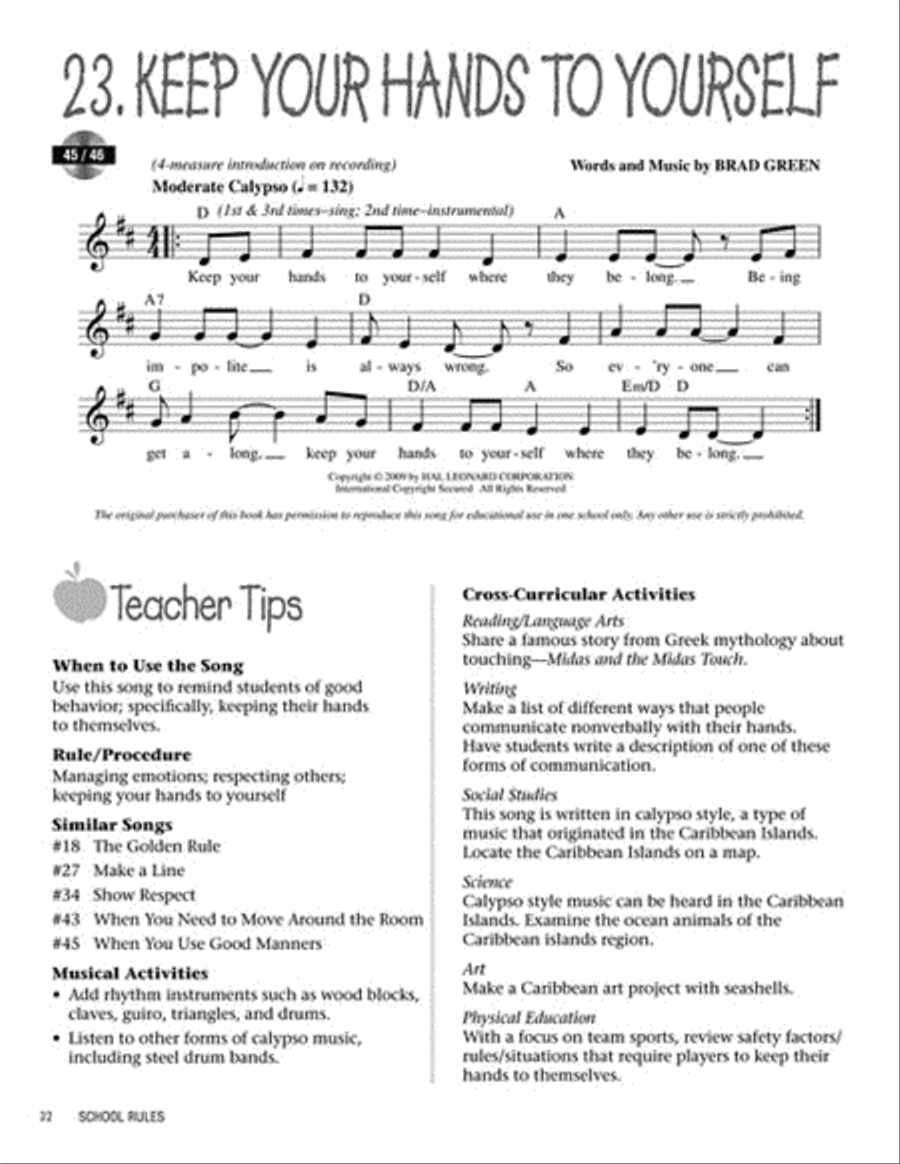 School Rules School Rules Choir scores gallery preview page 3