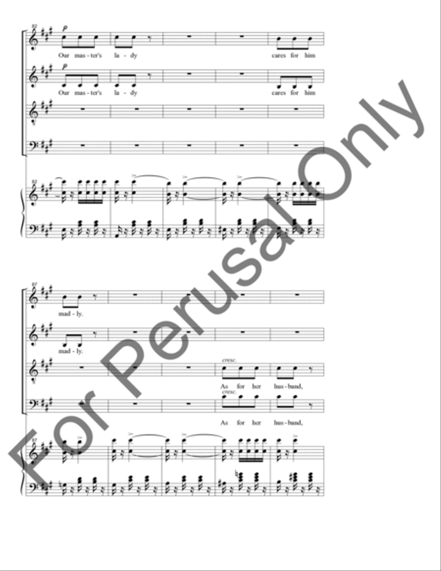 Chorus of the Servants Chorus of the Servants 4-Part scores gallery preview page 14