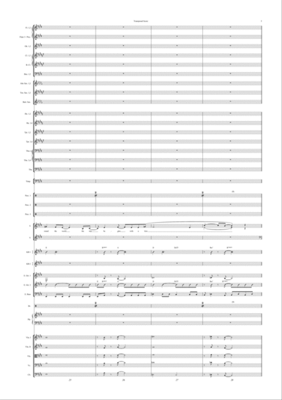 Roam Roam Full Orchestra scores gallery preview page 5
