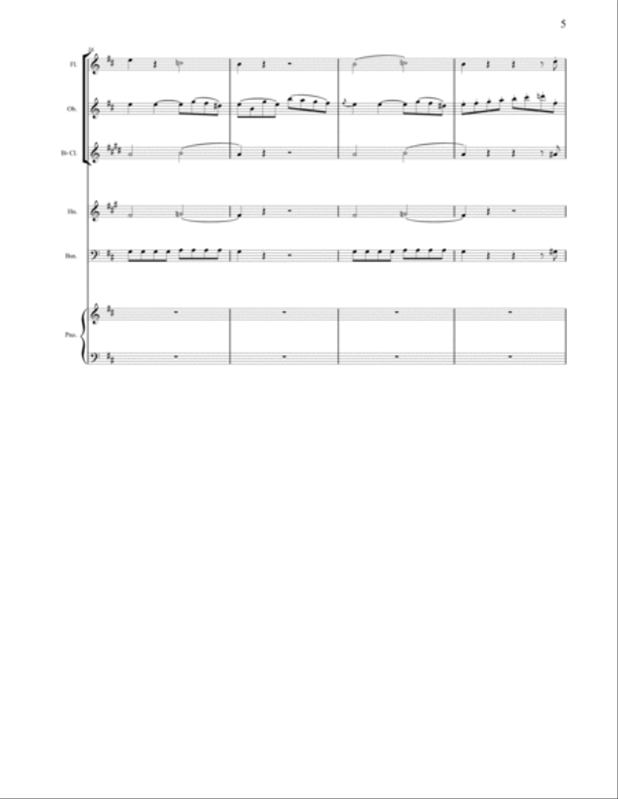 Haydn D Major Piano Concerto: 1st Movement Chamber Music scores gallery preview page 6