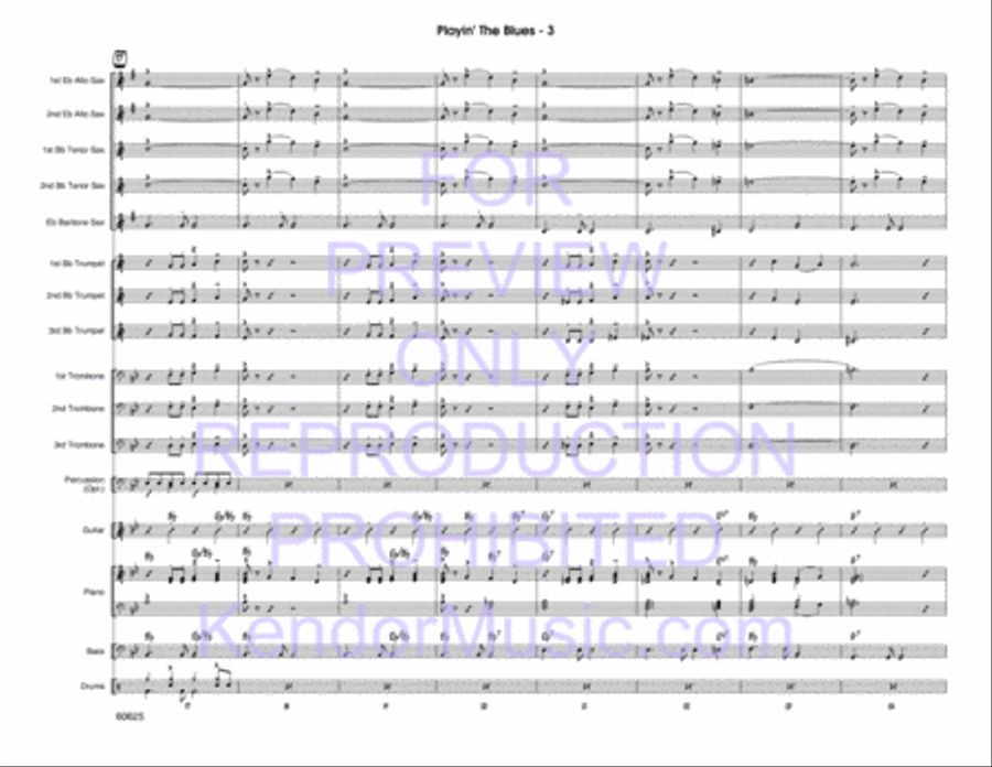 Playin' The Blues Jazz Ensemble scores gallery preview page 4
