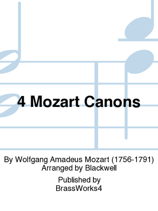 Book cover for 4 Mozart Canons