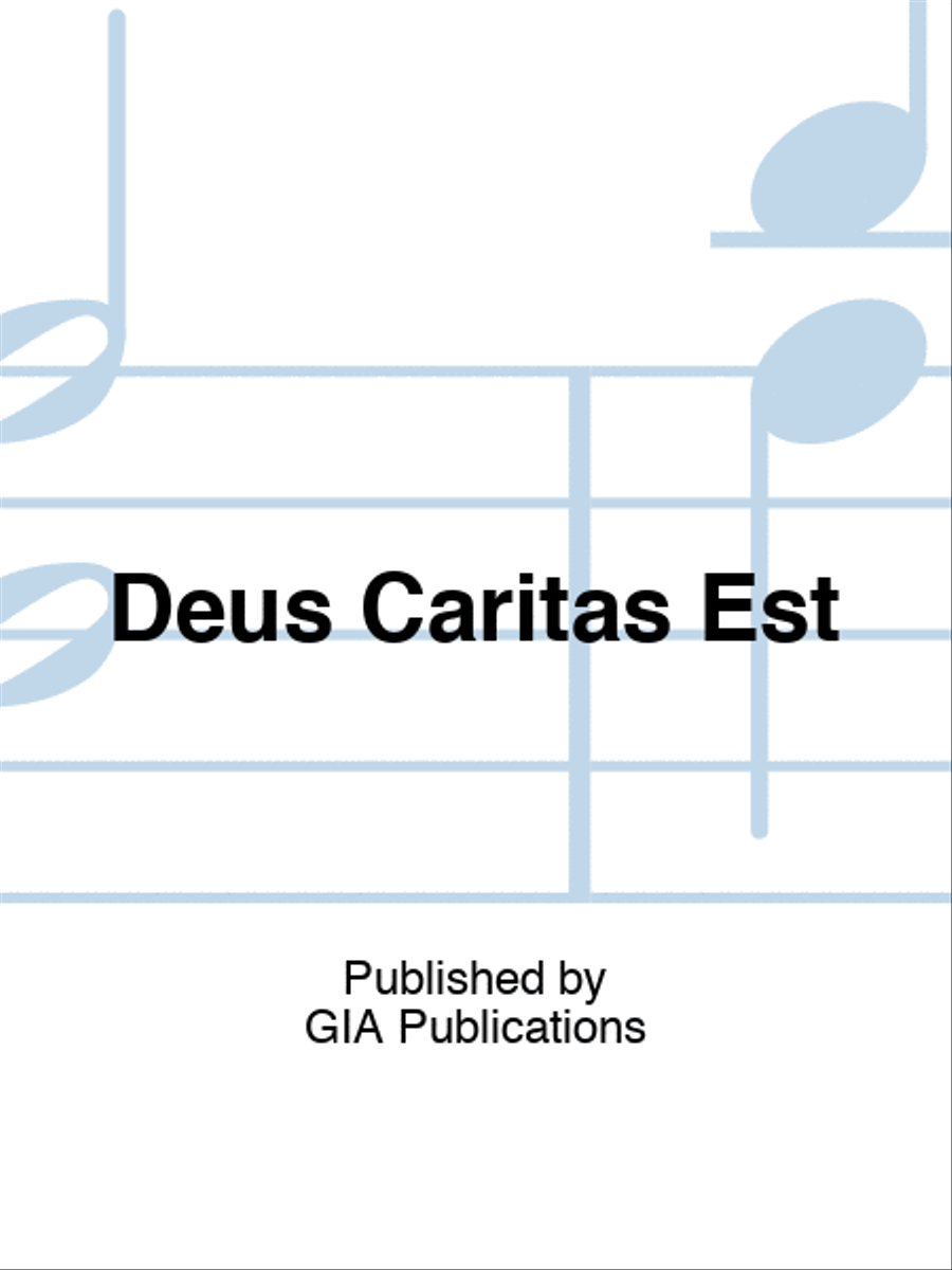 Deus Caritas Est 4-Part scores gallery preview page 1