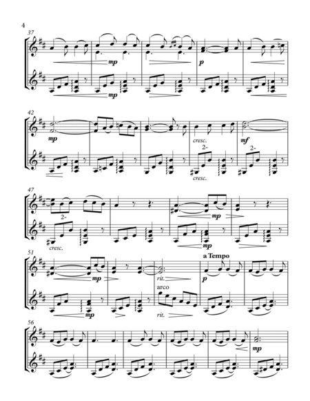 BARCAROLLE, Tales of Hoffmann Two Violin Duet, Intermediate Level image number null