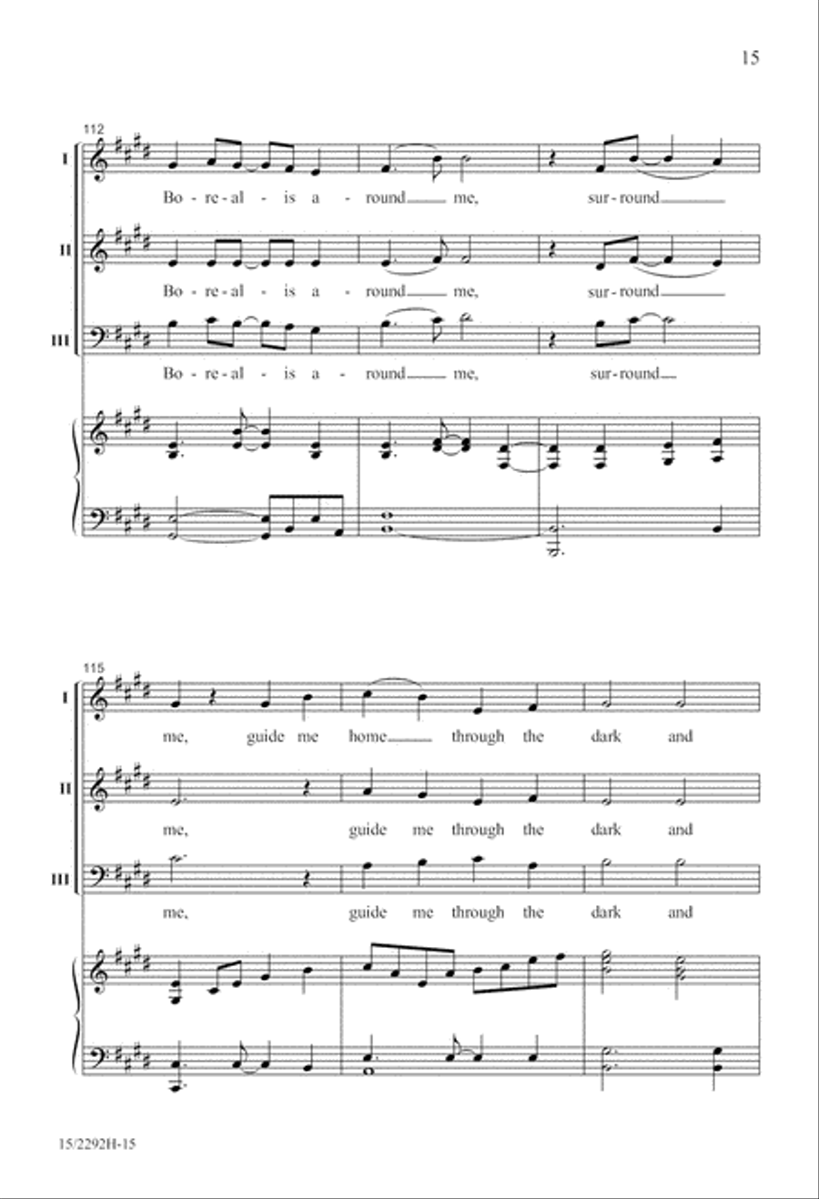 Aurora Borealis 3-Part scores gallery preview page 16