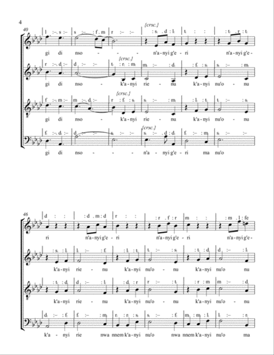 JESU DI NA EUCHARISTIA JESU DI NA EUCHARISTIA 4-Part scores gallery preview page 4