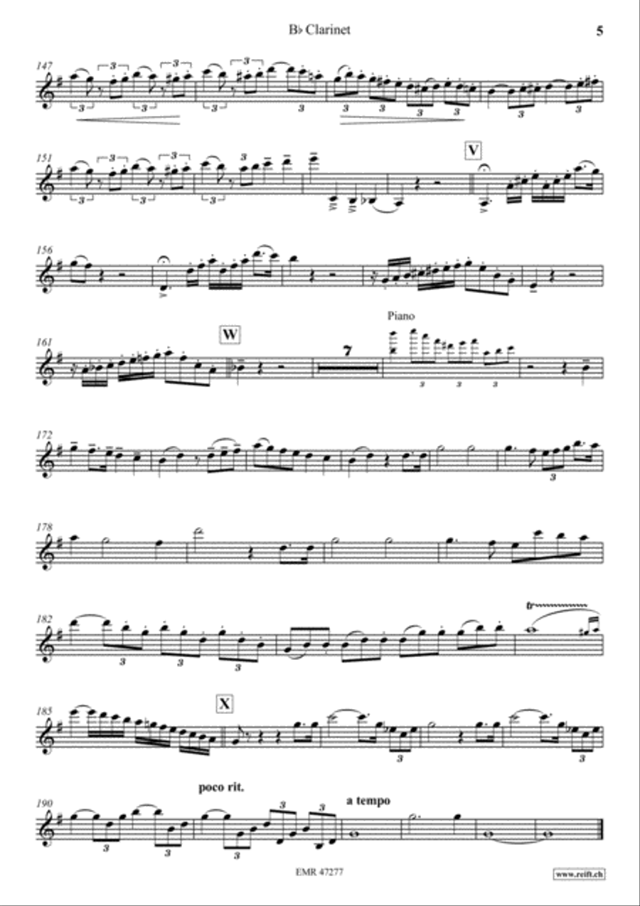 Concertino Clarinet Solo scores gallery preview page 6