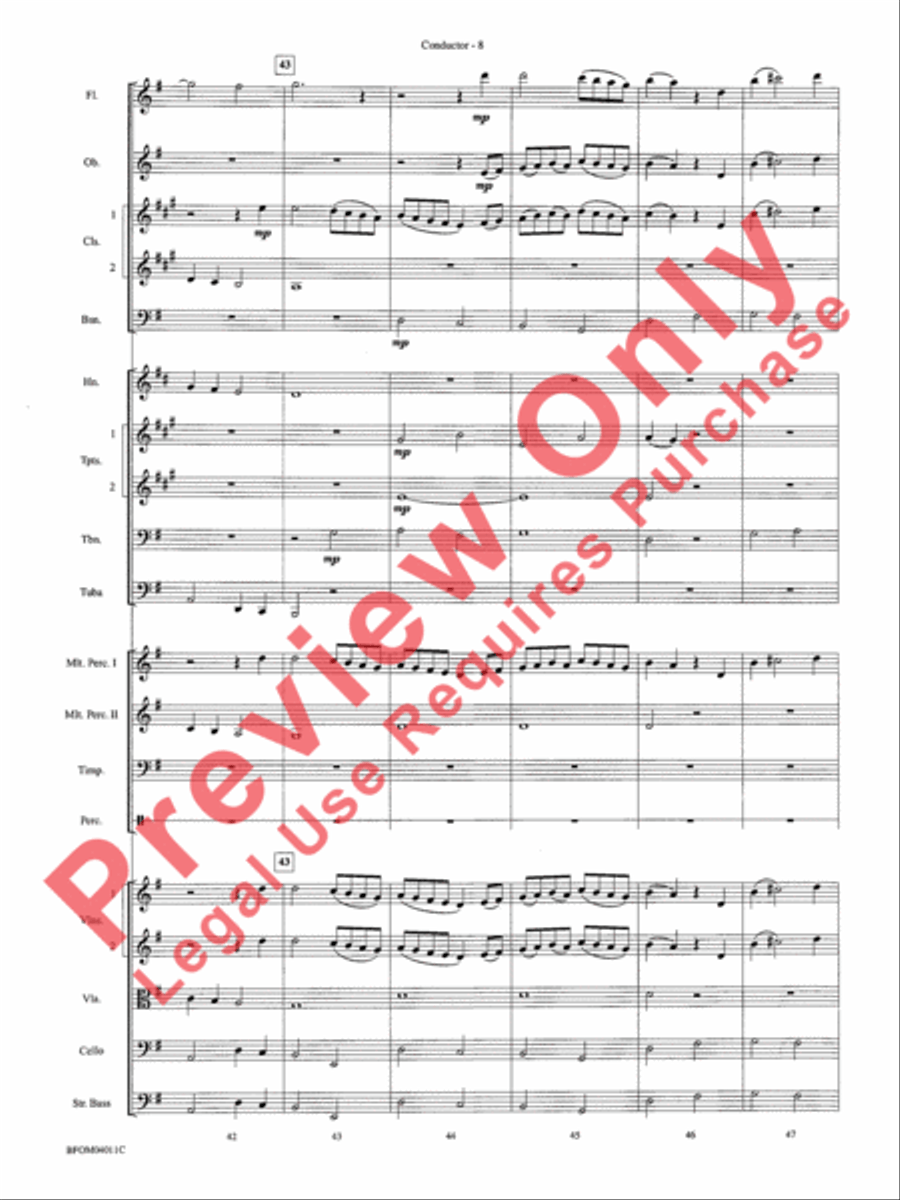 Sleepers Wake (More of the Best of Bach) Full Orchestra scores gallery preview page 10
