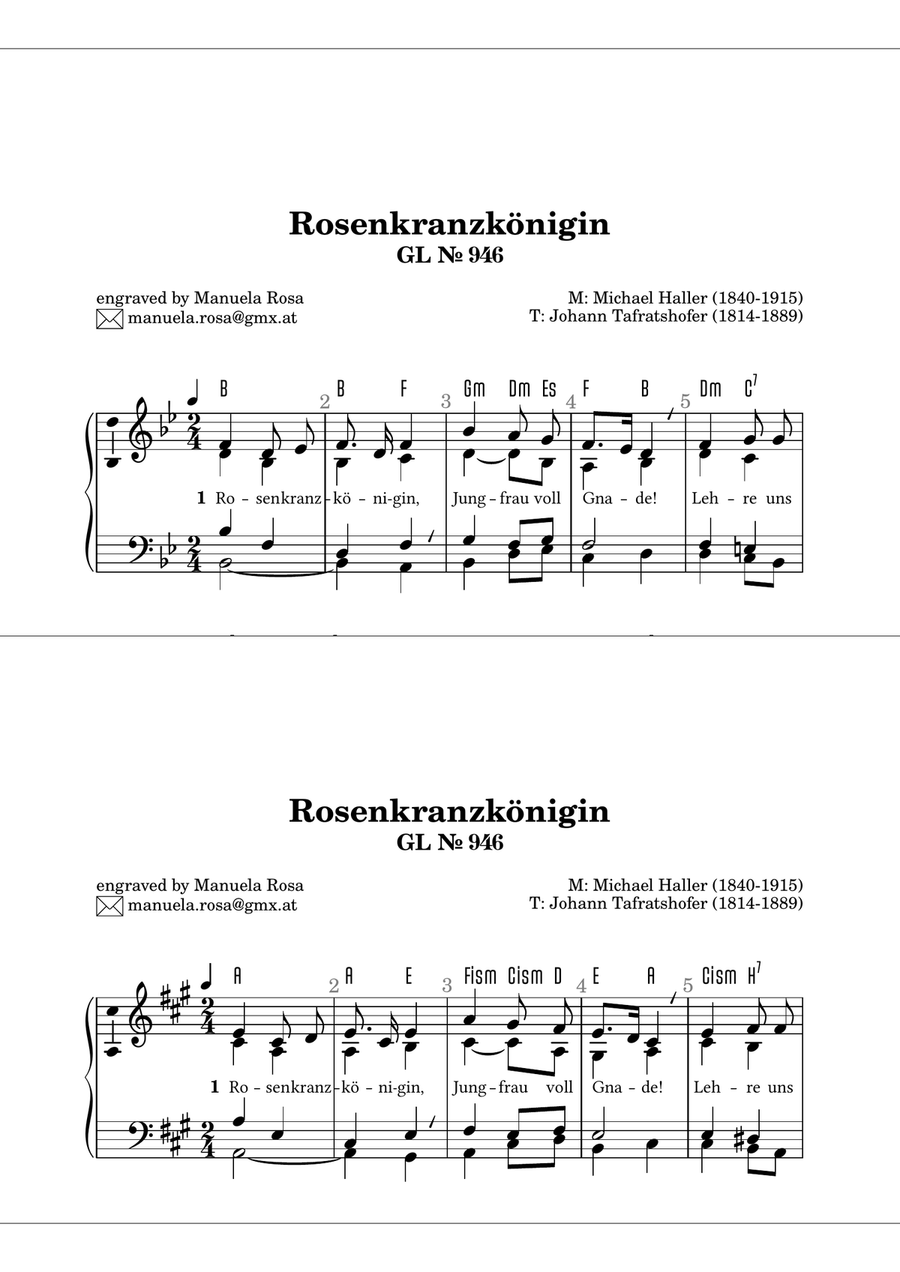 Gottesloblieder Collection Marienlieder 946, 948, 954, 956, 959, 963 Organ Solo scores gallery preview page 1