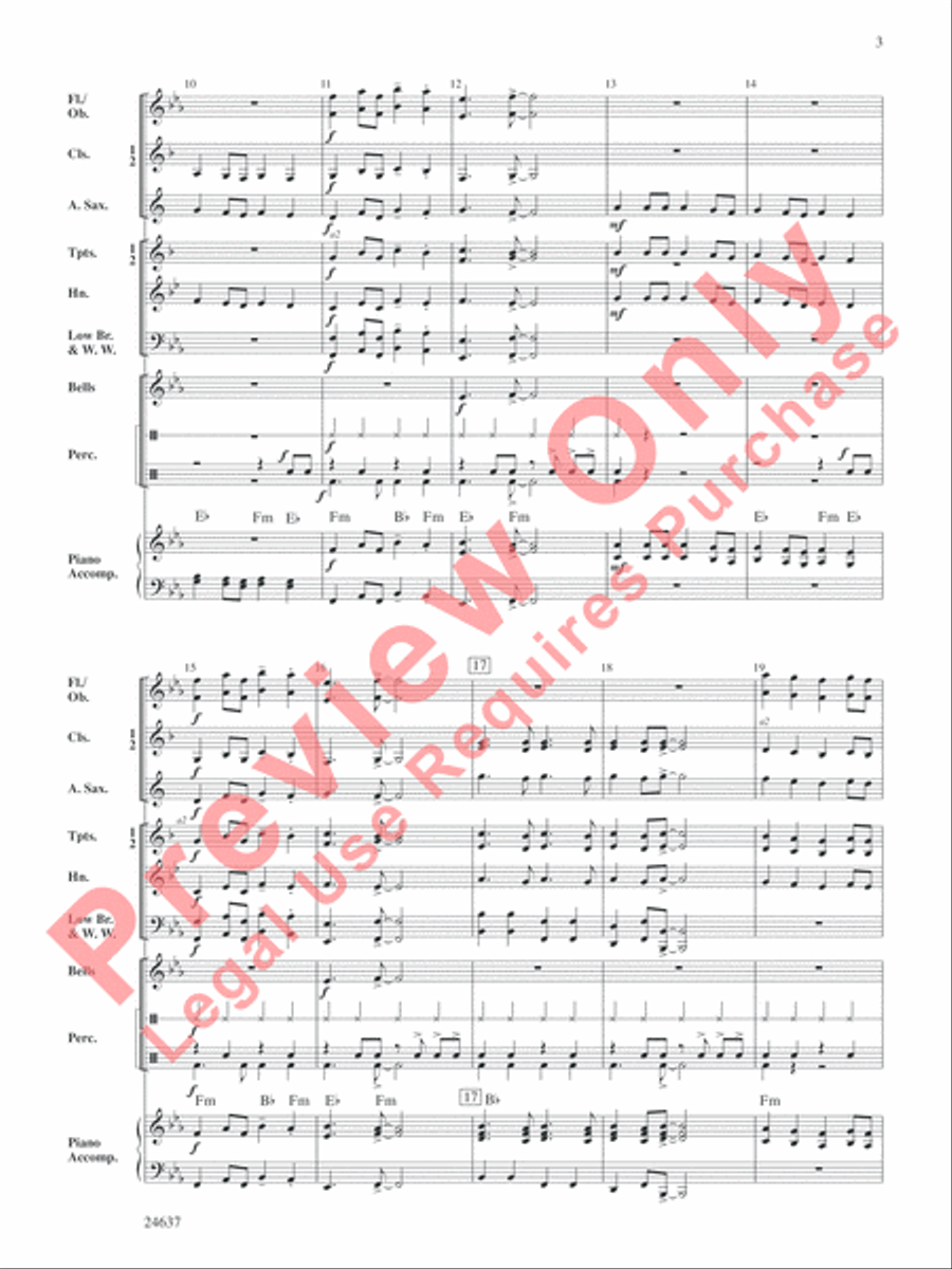 More Cowbell More Cowbell Concert Band scores gallery preview page 4