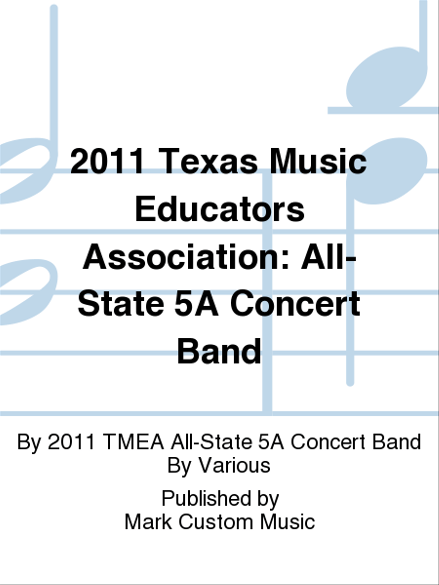 2011 Texas Music Educators Association: All-State 5A Concert Band Concert Band scores gallery preview page 1