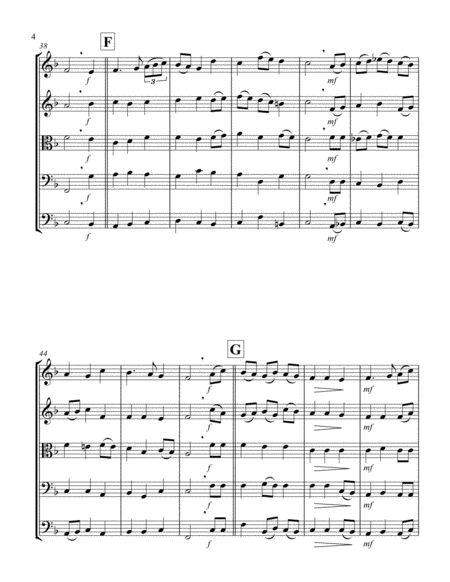 A Virgin Most Pure (F) (String Quintet - 2 Violins, 1 Viola, 1 Cello, 1 Bass)