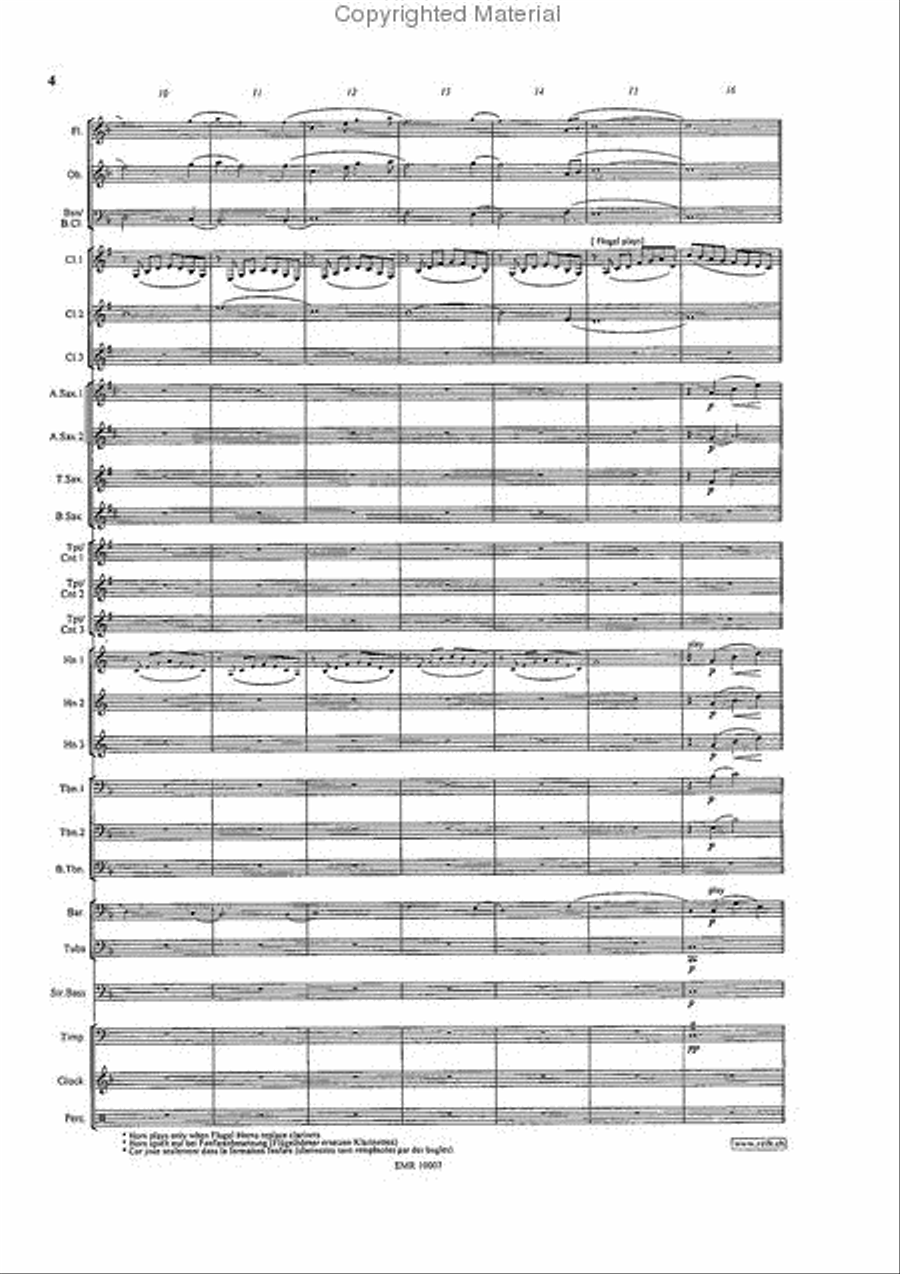 Unchained Melody Concert Band scores gallery preview page 4