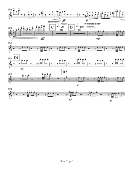 Concerto for Orchestra, opus 111 (2005) Flute part 2