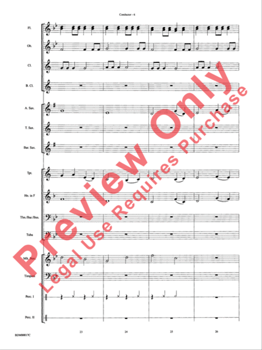 Tidings of Joy! Concert Band scores gallery preview page 9