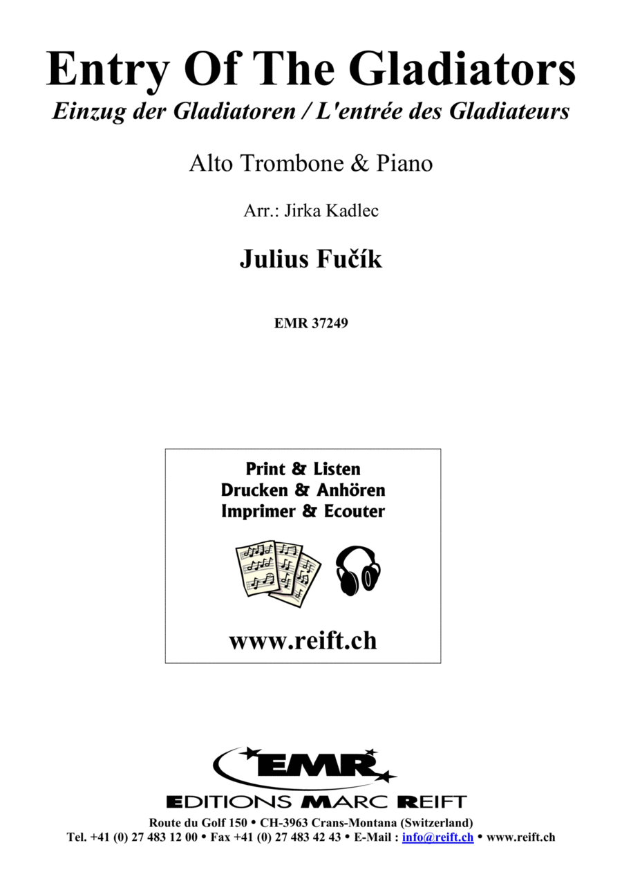 Entry Of The Gladiators Piano Accompaniment scores gallery preview page 1