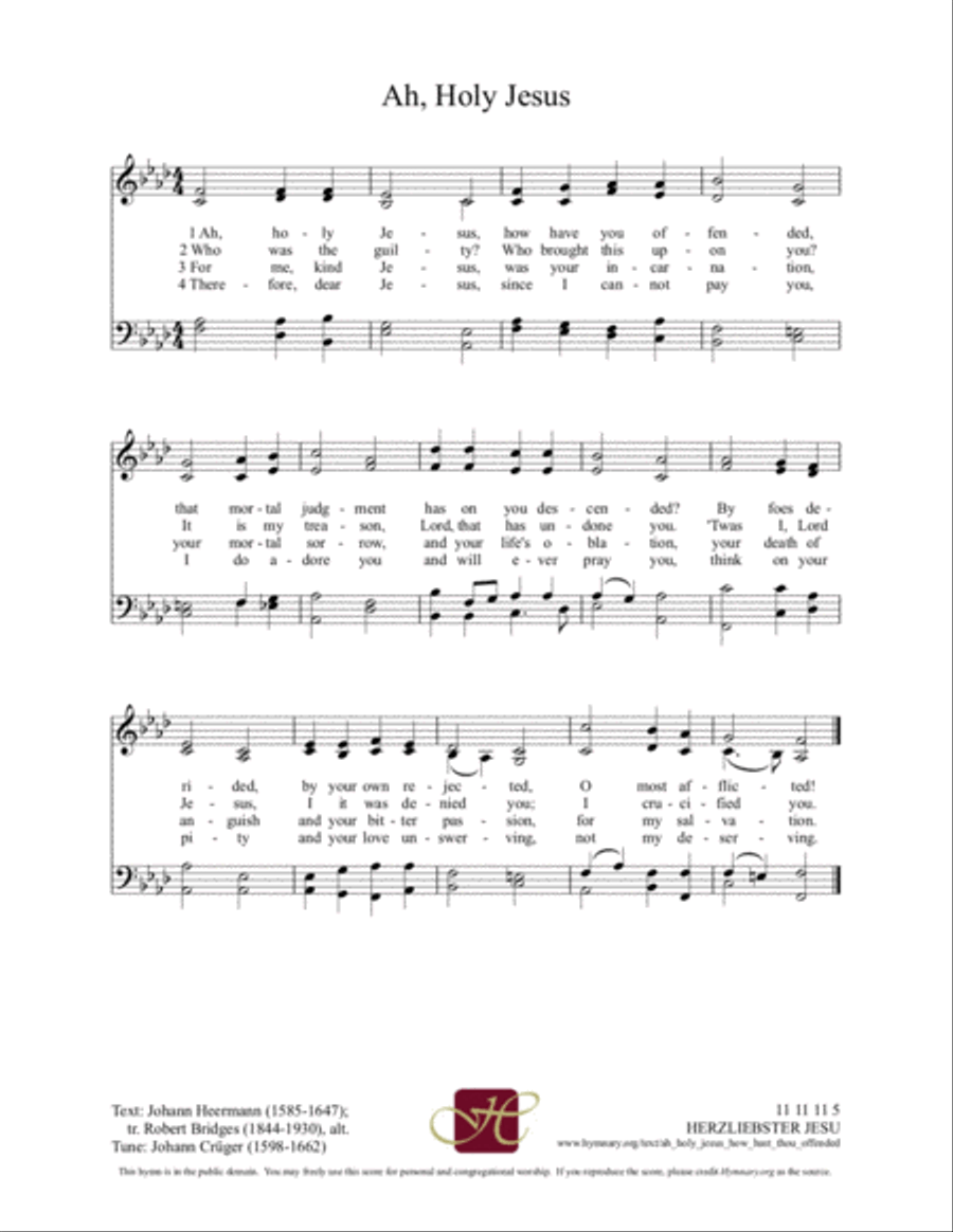 Ah, Holy Jesu (Herzliebster Jesu) Organ Solo scores gallery preview page 2