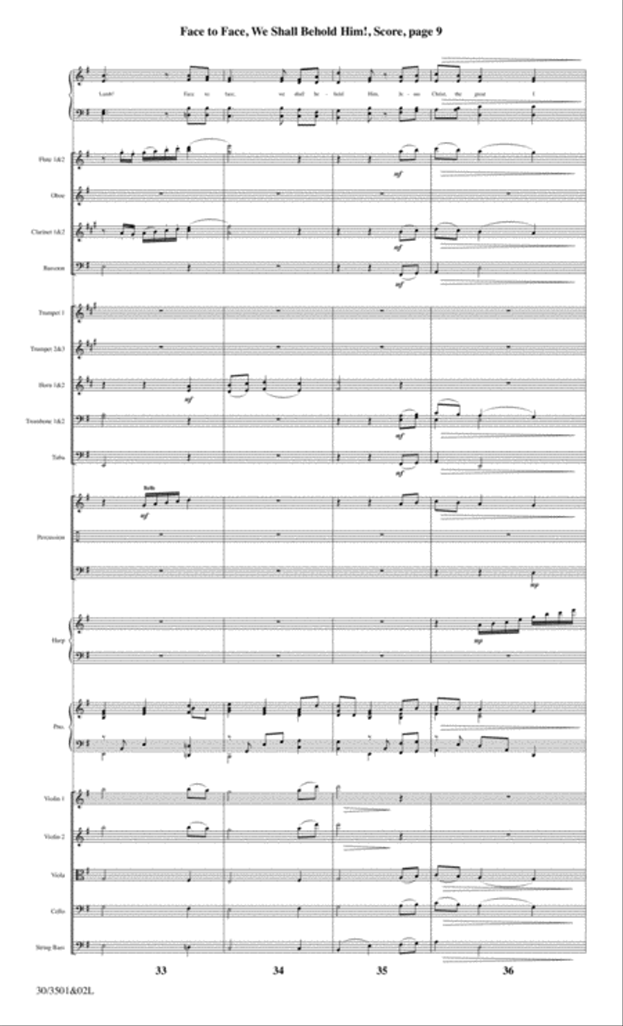 Face to Face, We Shall Behold Him! - Orchestral Score and CD with Printable Parts Choir scores gallery preview page 11