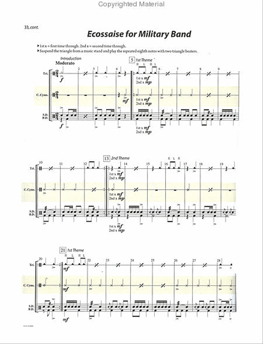 Tradition of Excellence Book 1 - Percussion Concert Band Methods scores gallery preview page 7