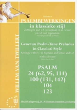 Book cover for Psalmbewerkingen 5 In Klassieke Stijl