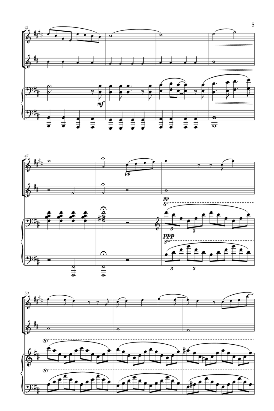 Mary, Did You Know? Woodwind Duet scores gallery preview page 5