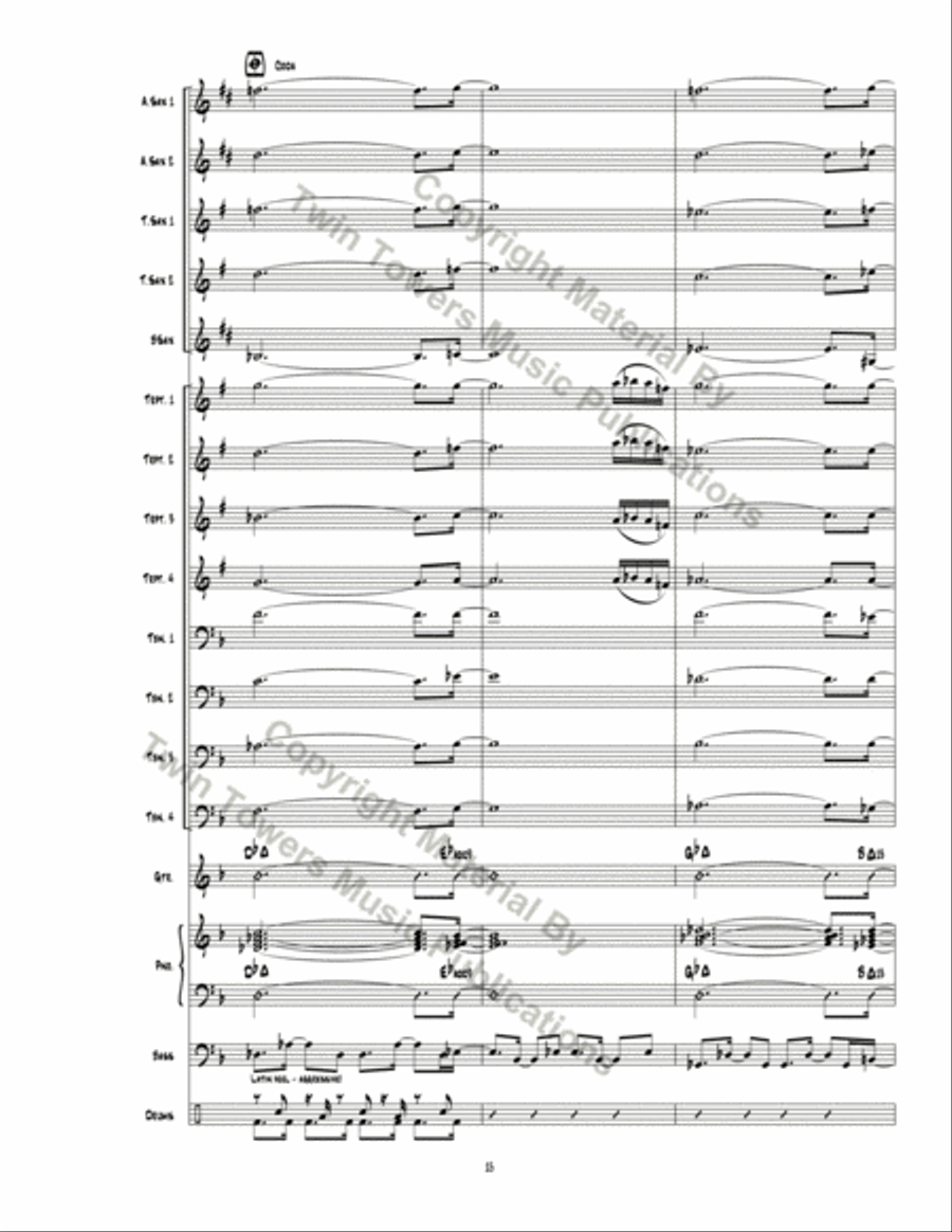 Rock Modern Ode Jazz Ensemble scores gallery preview page 16