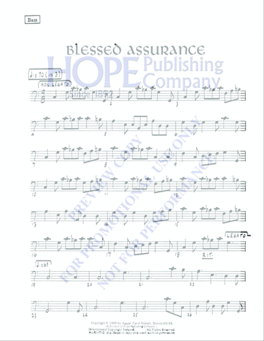 Blessed Assurance Blessed Assurance 5-Octaves scores gallery preview page 5