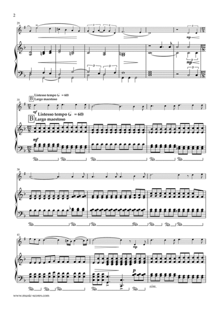 Easter Hymn from Cavaliera Rusticana - Tenor Sax and Piano image number null