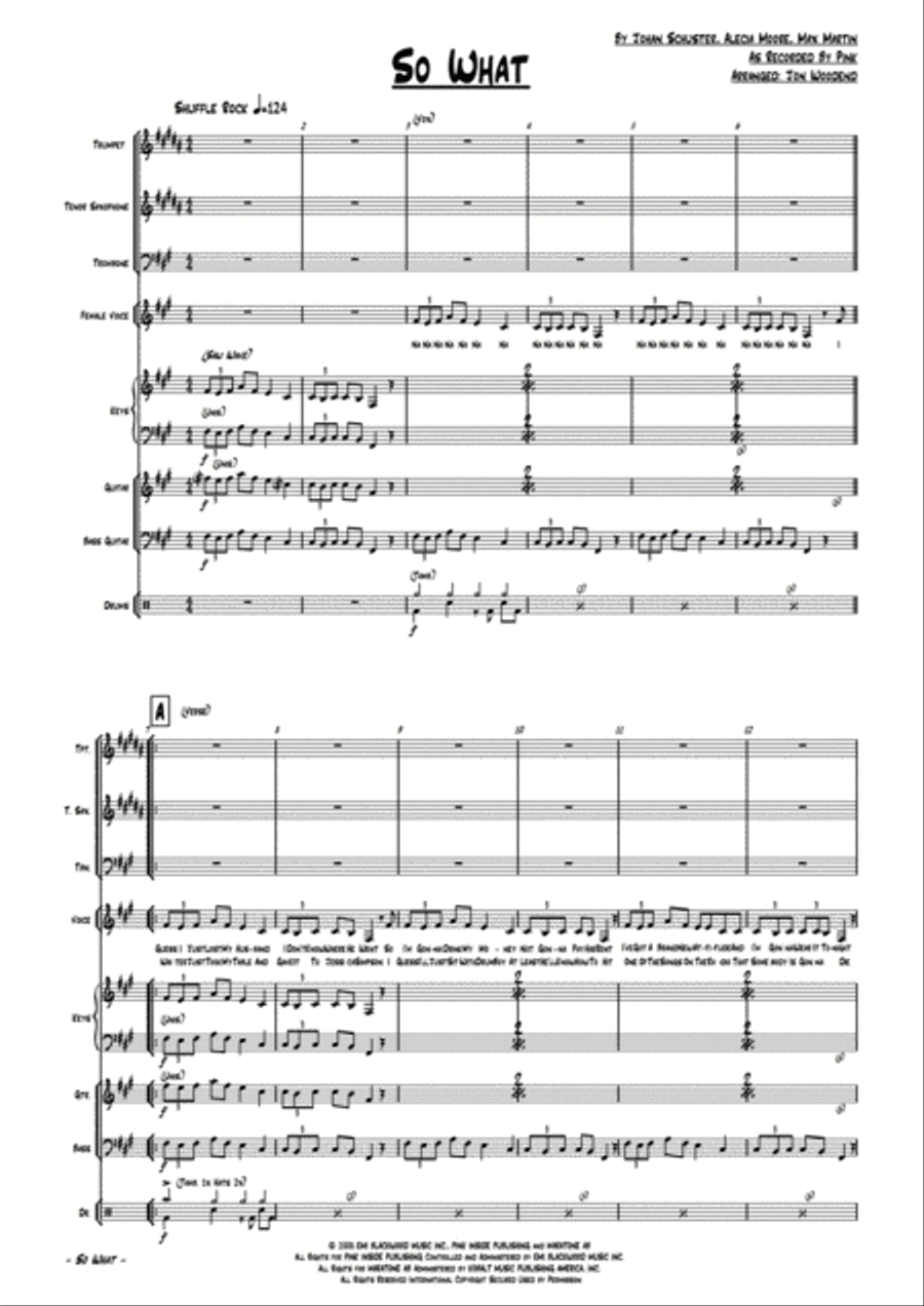 So What So What Jazz Ensemble scores gallery preview page 5
