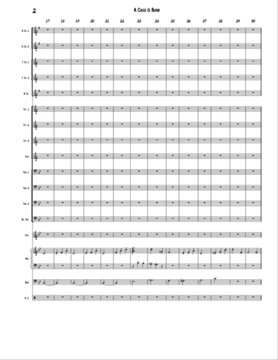 A Child Is Born A Child Is Born Jazz Ensemble scores gallery preview page 2