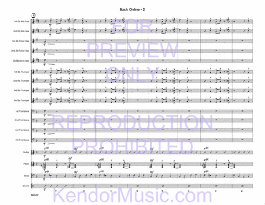 Back Online Jazz Ensemble scores gallery preview page 4