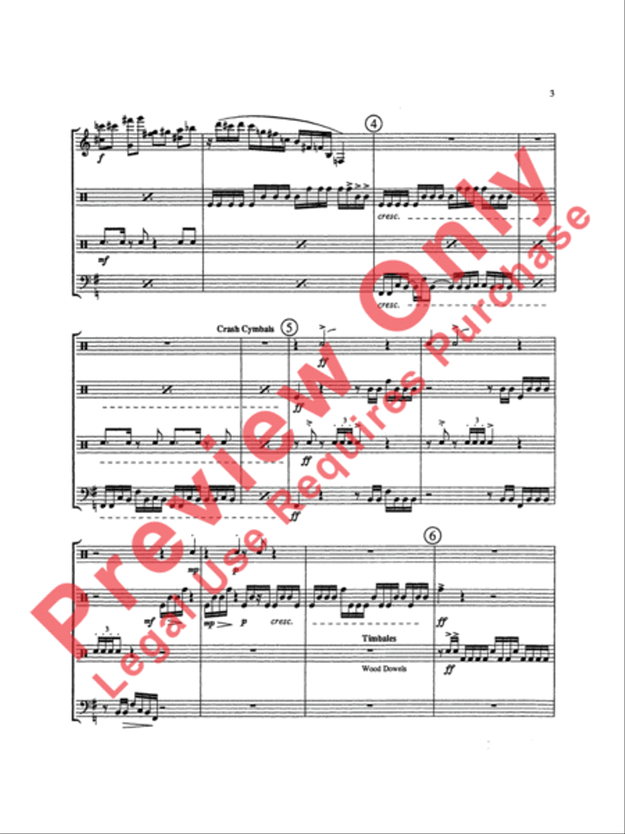 Triptych Percussion Ensemble scores gallery preview page 6