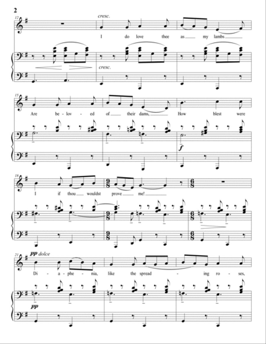 BROWNE: Diaphenia (transposed to G major)