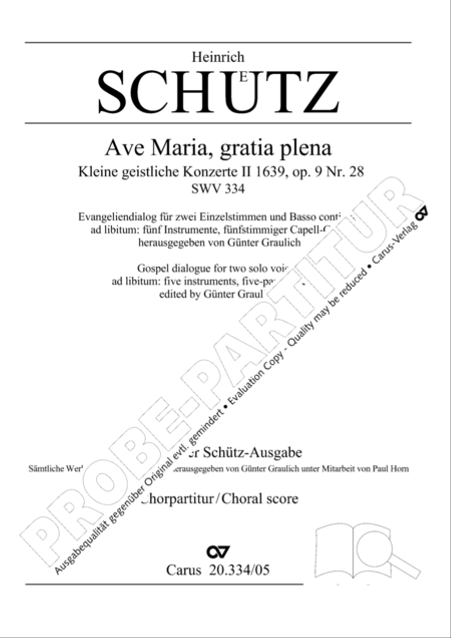 Ave Maria gratia plena SA scores gallery preview page 2