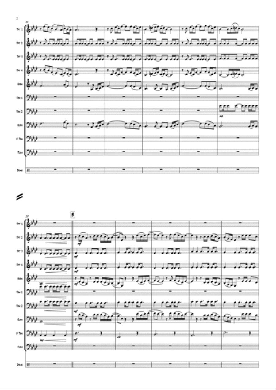 Wish You Were Here Euphonium scores gallery preview page 4