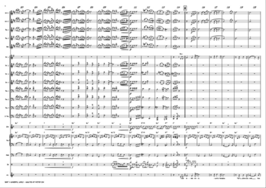 What A Wonderful World Jazz Ensemble scores gallery preview page 6