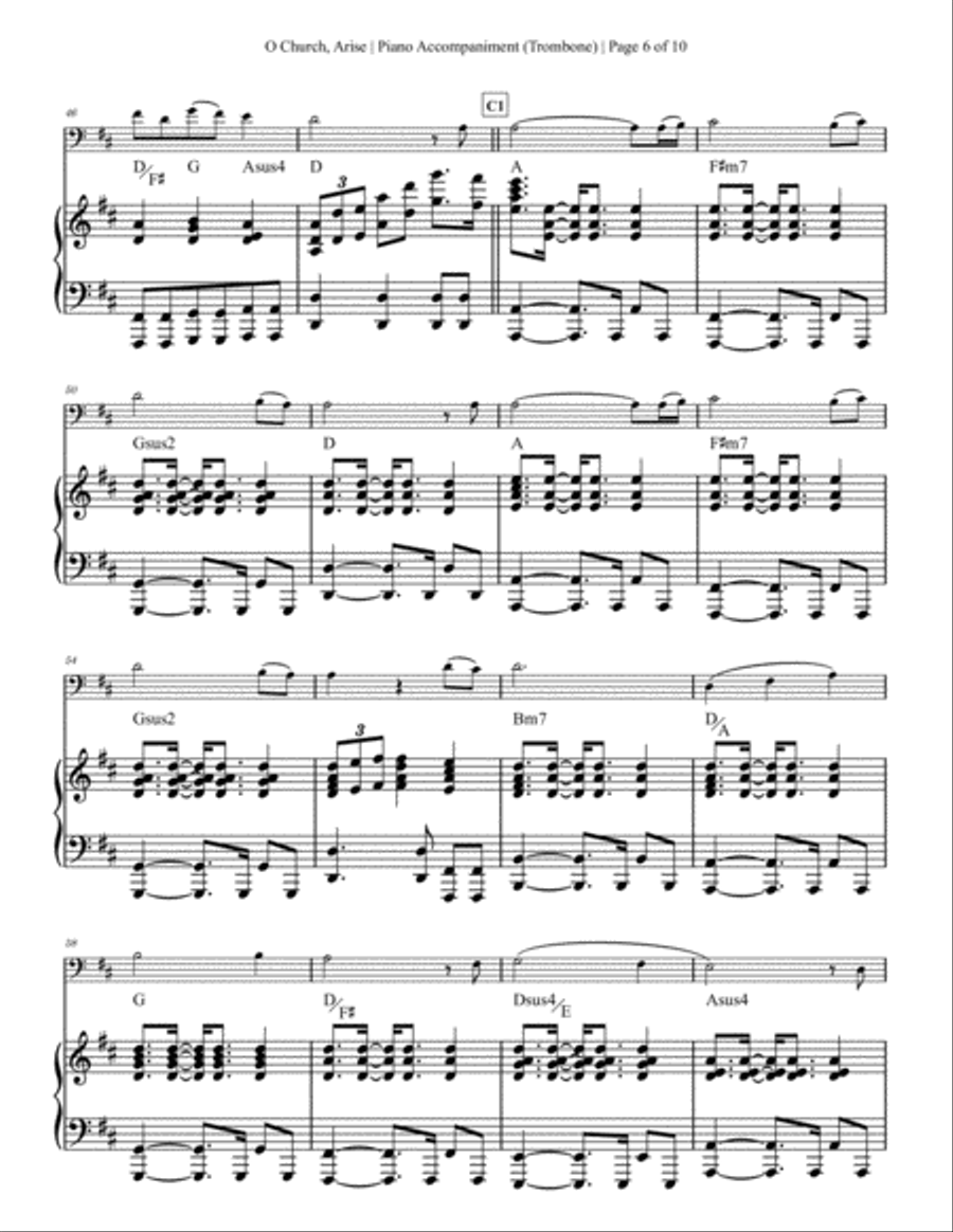 O Church, Arise (arise, Shine) Piano scores gallery preview page 6
