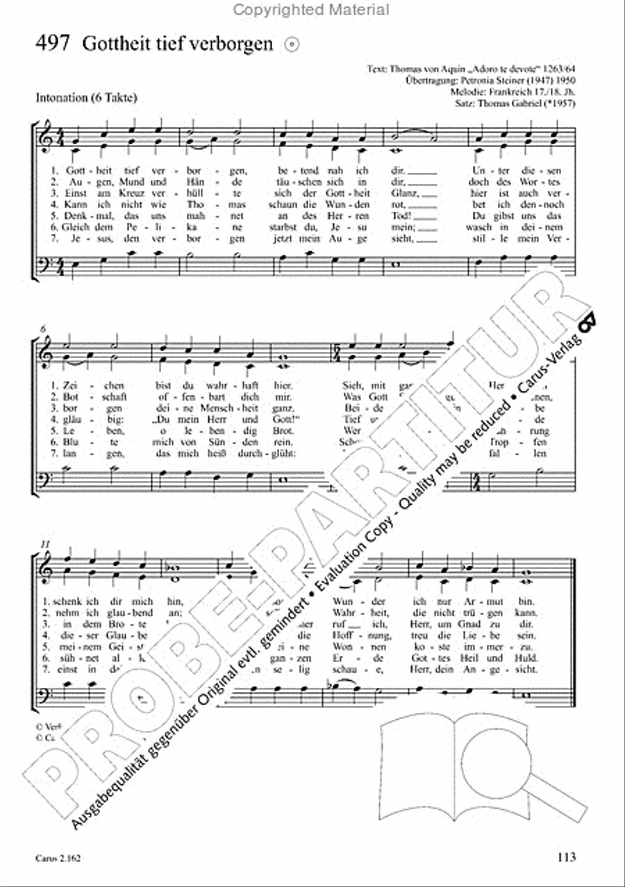 Chorbuch Gotteslob SAM 3-Part scores gallery preview page 114