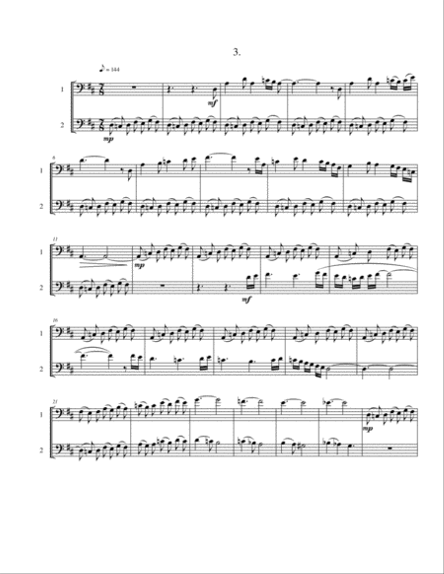 Cello Duets for Teacher and Student String Duet scores gallery preview page 6