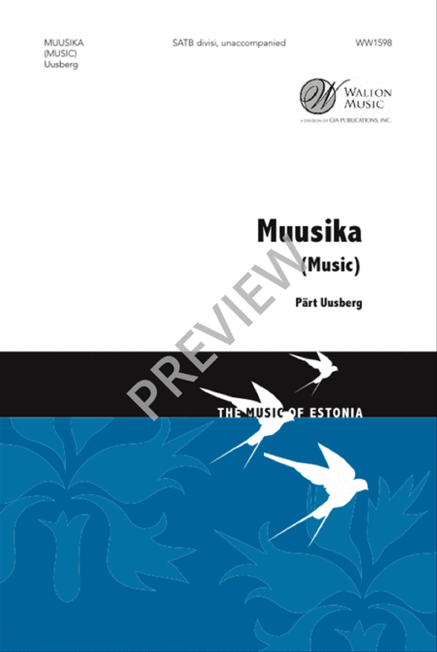 Muusika (SATB) 4-Part scores gallery preview page 2