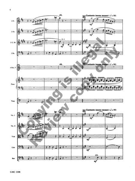 Symphonette in D (Additional Full Score)