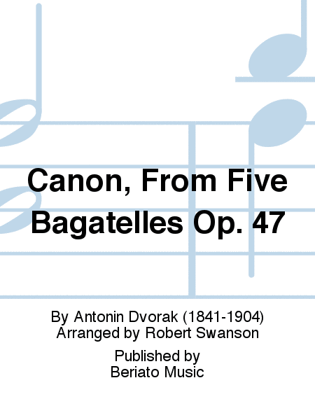 Canon, From Five Bagatelles Op. 47