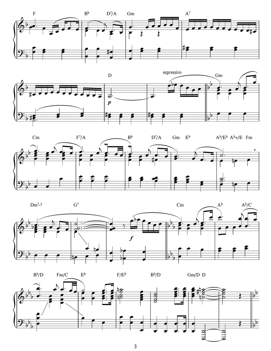 Chess Chess Piano Solo scores gallery preview page 3