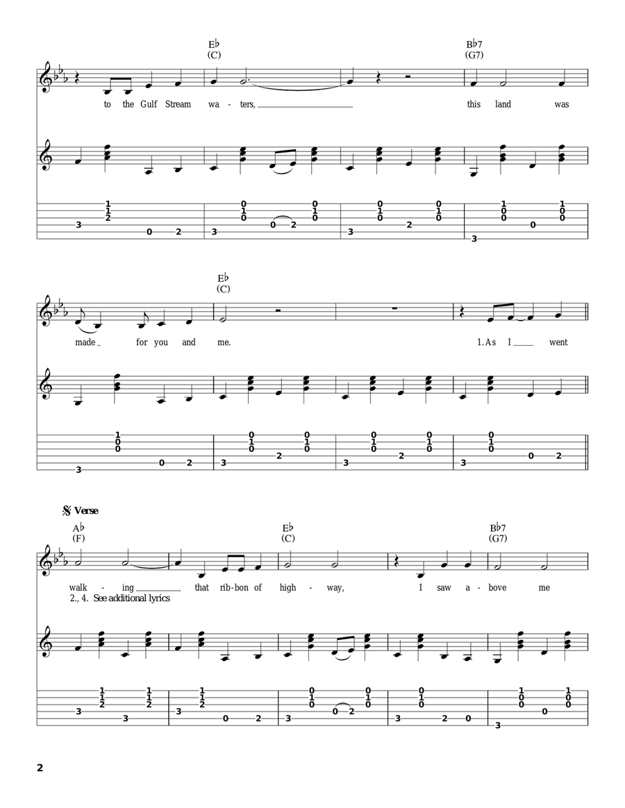 This Land Is Your Land Acoustic Guitar scores gallery preview page 2