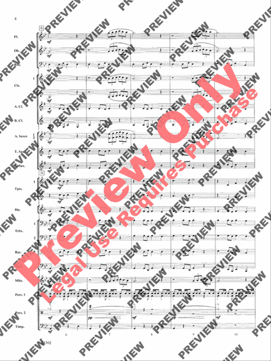 White Water Journey Concert Band scores gallery preview page 5