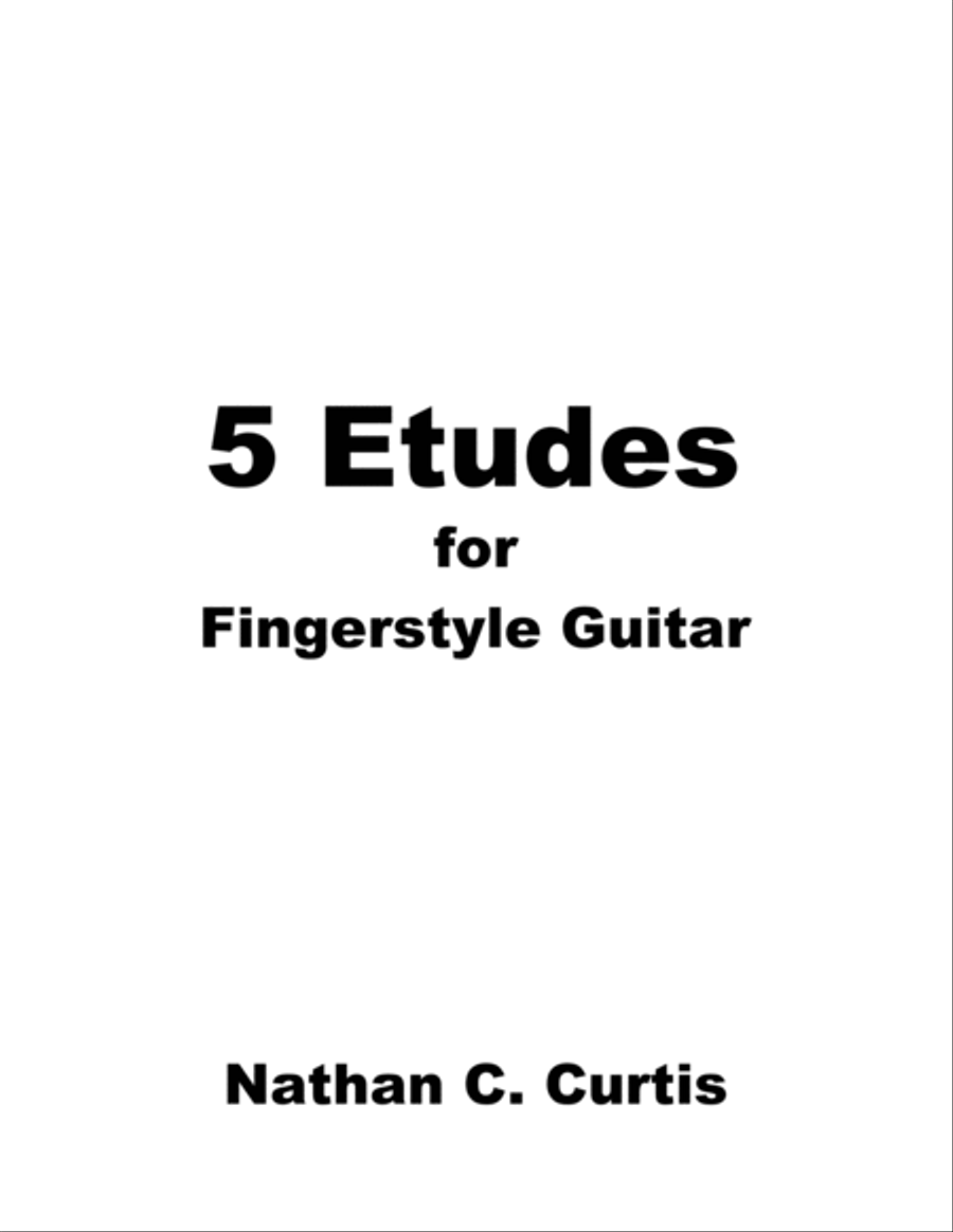 5 Etudes for Fingerstyle Guitar Classical Guitar scores gallery preview page 3